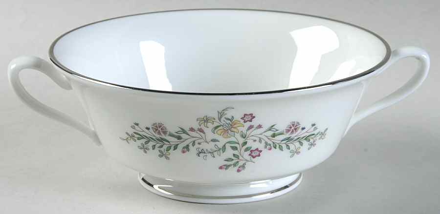 Tenderly Footed Cream Soup Bowl by Oxford (Div of Lenox)-1