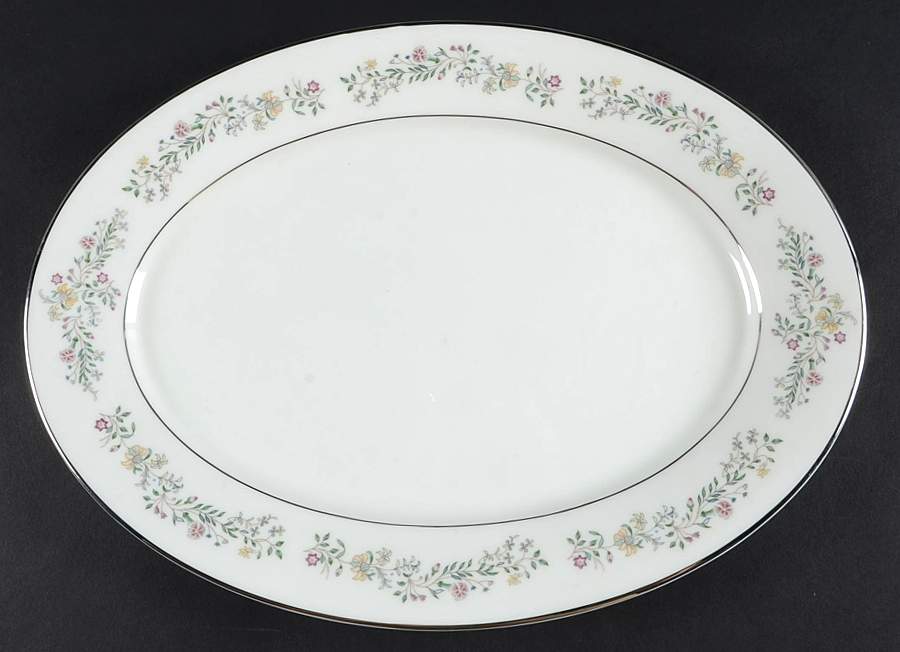 Tenderly 13" Oval Serving Platter by Oxford (Div of Lenox)-1