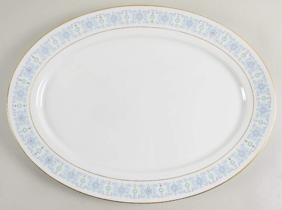 Tivoli 17" Oval Serving Platter by Oxford (Div of Lenox)-1