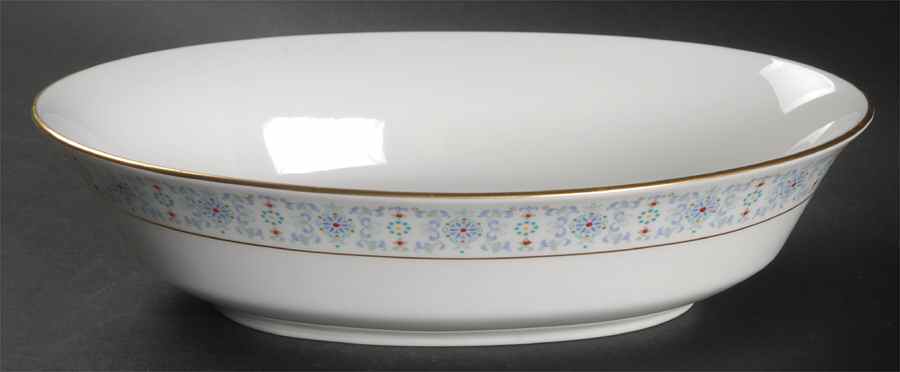 Tivoli 10" Oval Vegetable Bowl by Oxford (Div of Lenox)-1
