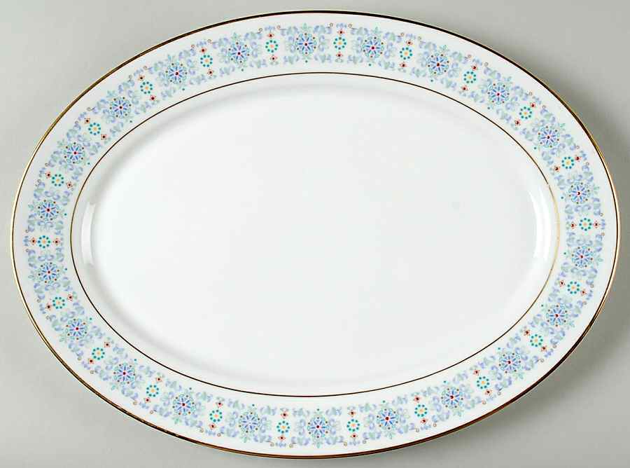Tivoli 13" Oval Serving Platter by Oxford (Div of Lenox)-1