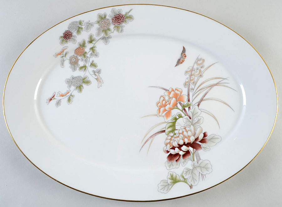 Tranquility 16" Oval Serving Platter by Oxford (Div of Lenox)-1