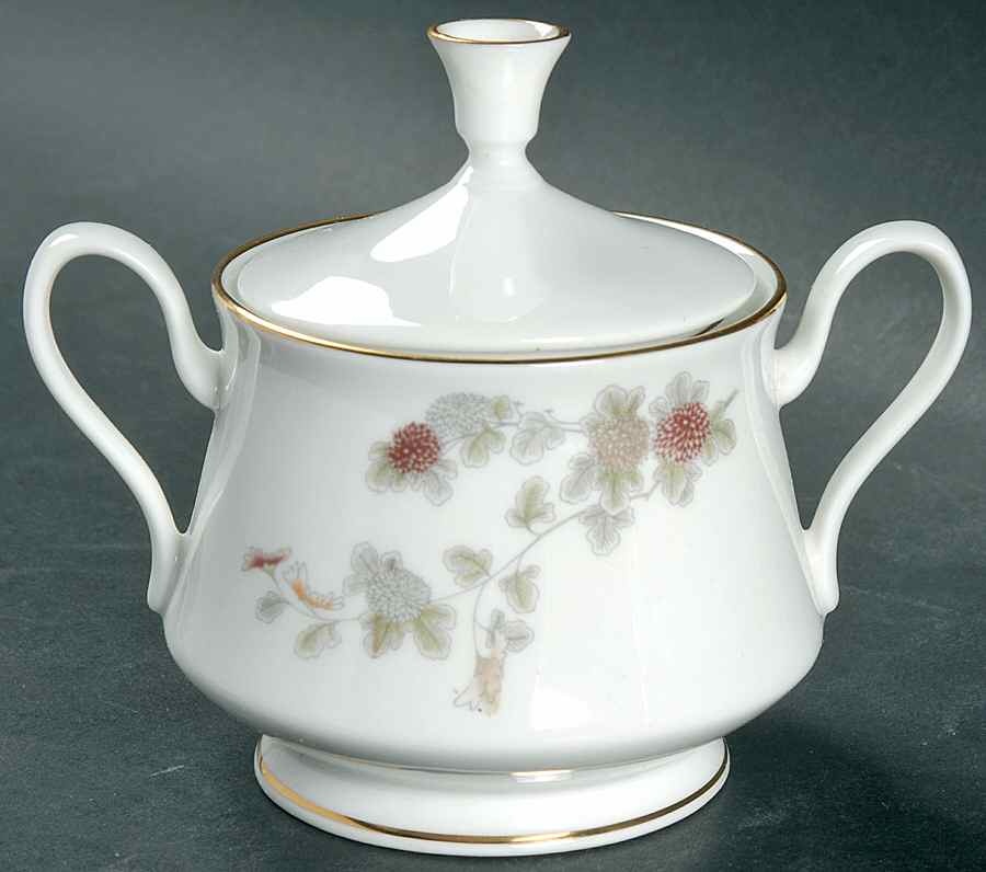 Tranquility Sugar Bowl & Lid by Oxford (Div of Lenox)-1