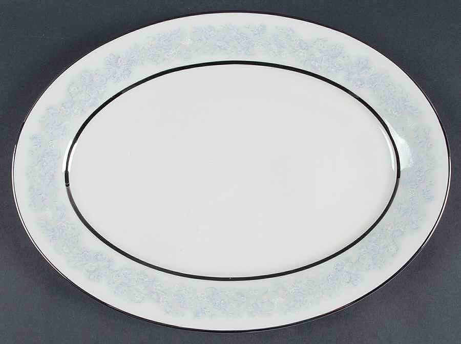 Twilight Dell 13" Oval Serving Platter by Oxford (Div of Lenox)-1