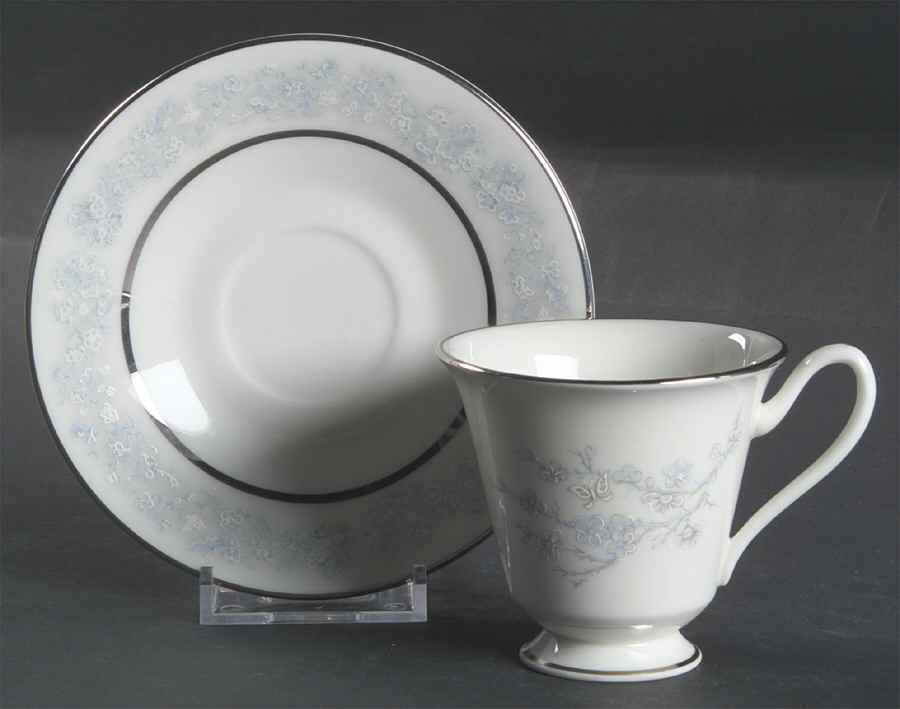 Twilight Dell Footed Demitasse Cup & Saucer Set by Oxford (Div of Lenox)-1