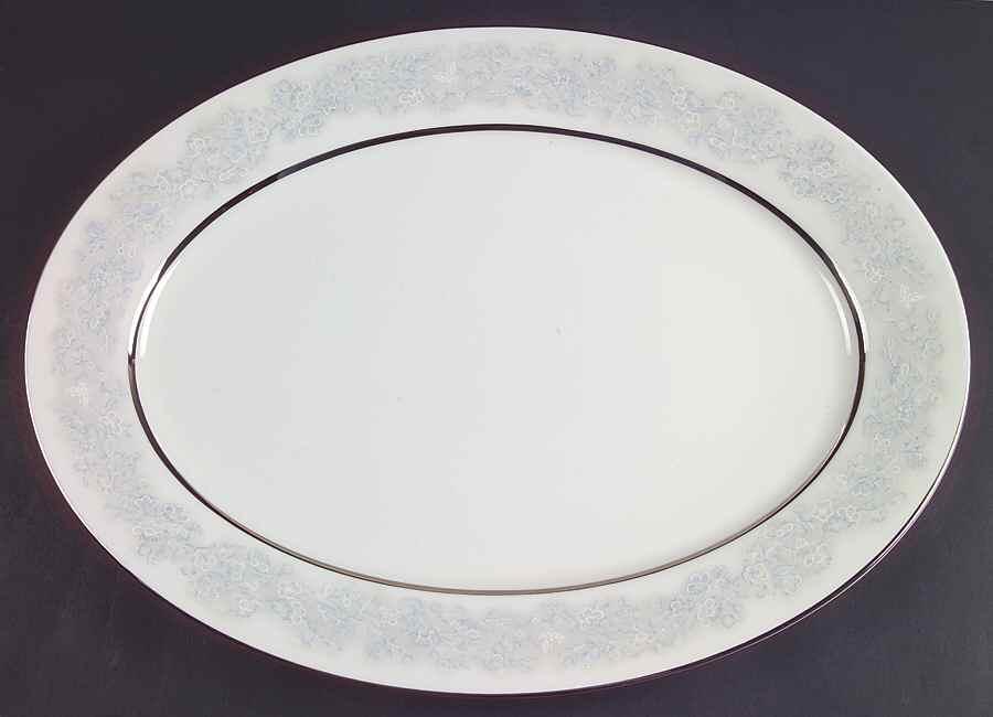 Twilight Dell 17" Oval Serving Platter by Oxford (Div of Lenox)-1
