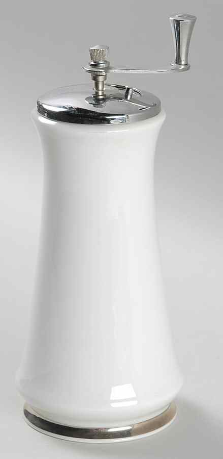 White Echo Pepper Mill by Oxford (Div of Lenox)-1