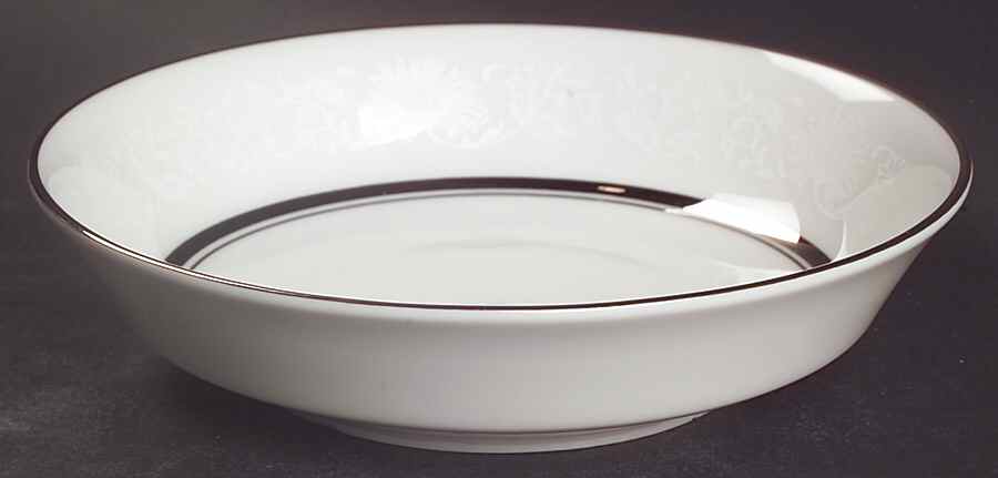 White Echo Fruit/Dessert (Sauce) Bowl by Oxford (Div of Lenox)-1