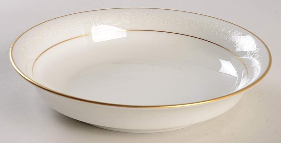 White Lace Coupe Soup Bowl by Oxford (Div of Lenox)-1
