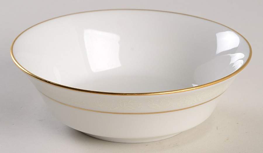 White Lace Coupe Cereal Bowl by Oxford (Div of Lenox)-1