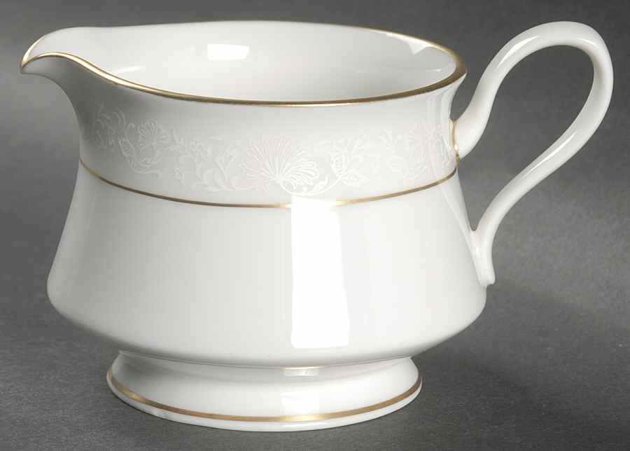 White Lace Creamer by Oxford (Div of Lenox)-1