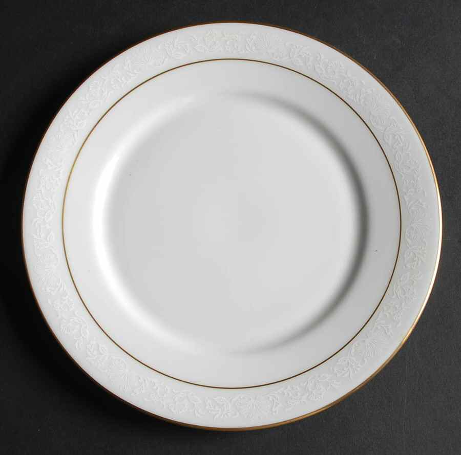 White Lace Salad Plate by Oxford (Div of Lenox)-1