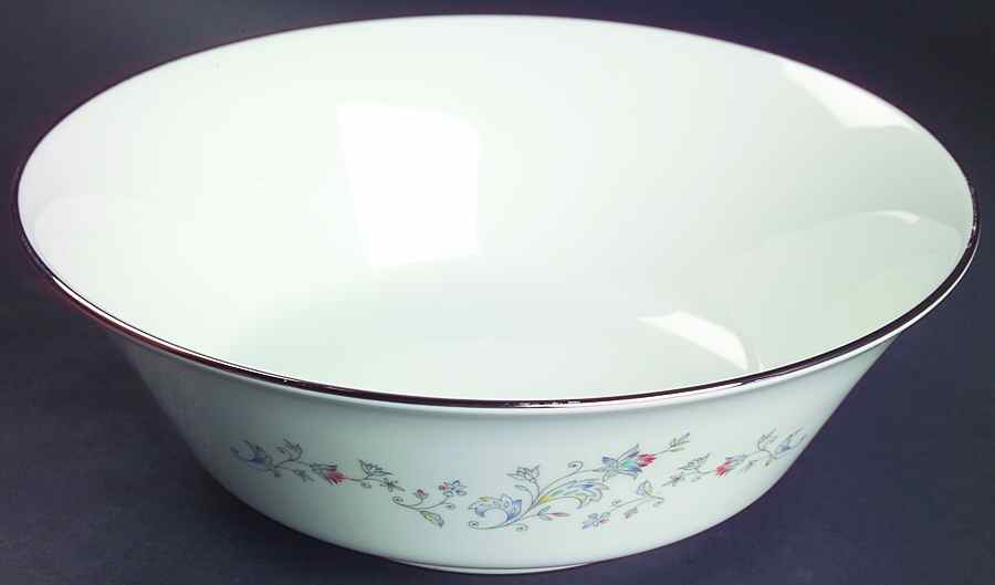 Windflower 9" Round Vegetable Bowl by Oxford (Div of Lenox)-1