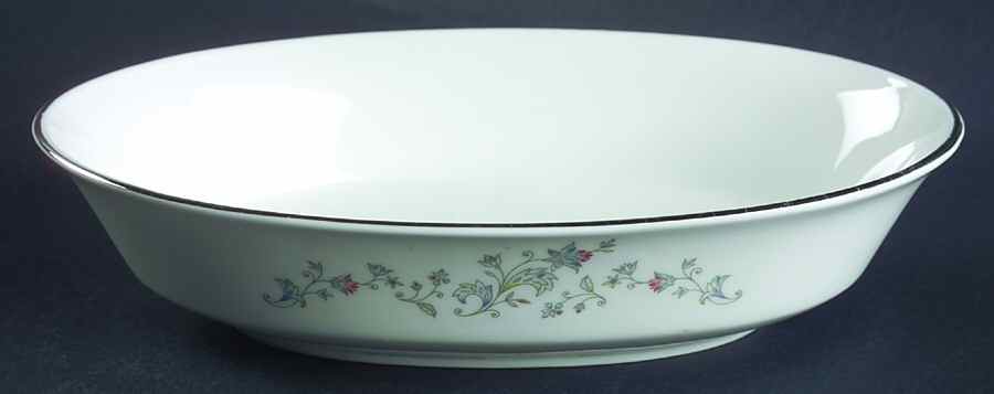 Windflower 8" Oval Vegetable Bowl by Oxford (Div of Lenox)-1
