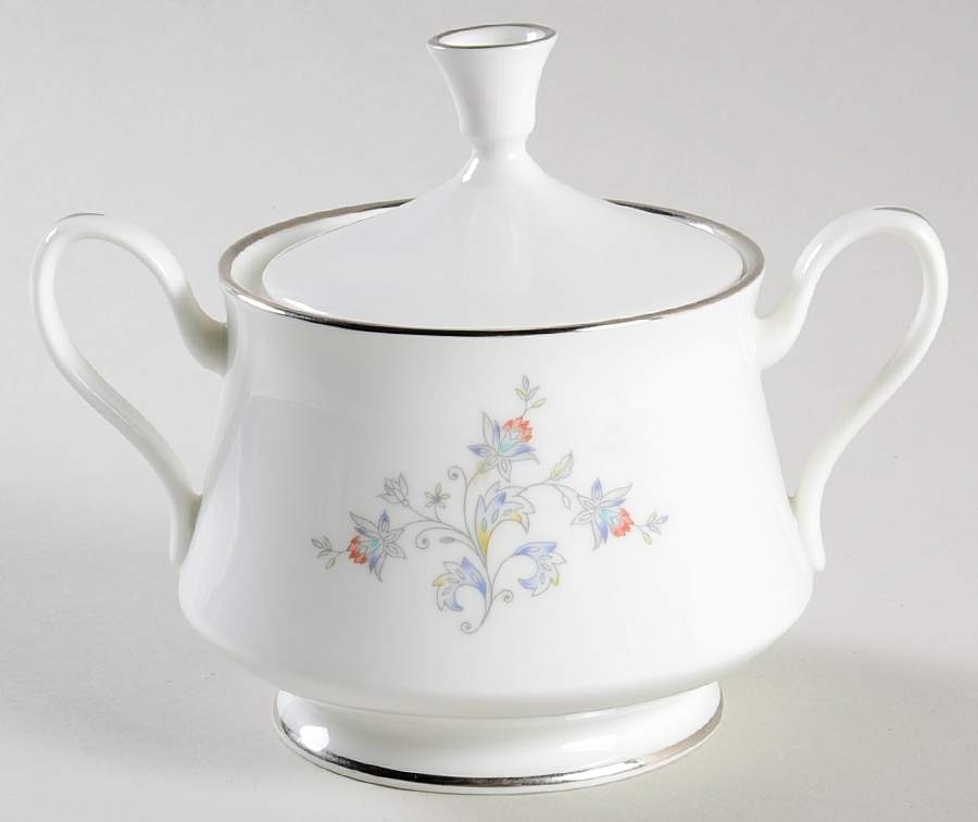 Windflower Sugar Bowl & Lid by Oxford (Div of Lenox)-1