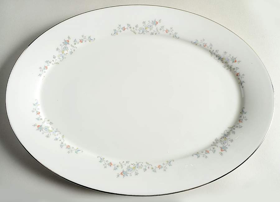 Windflower 16" Oval Serving Platter by Oxford (Div of Lenox)-1