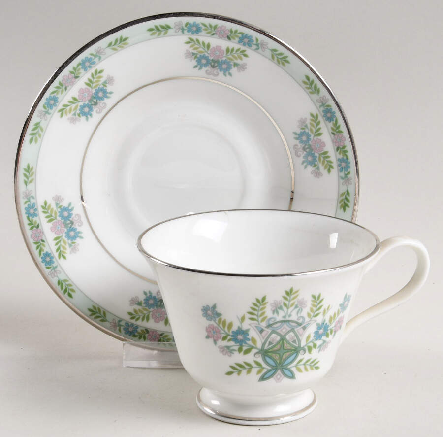 Willow Tree Footed Cup & Saucer Set by Oxford (Div of Lenox)-1