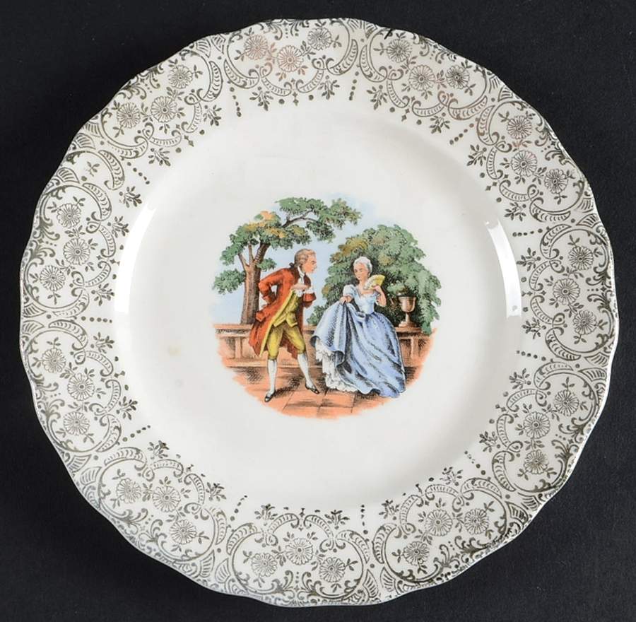 Minuet Bread & Butter Plate by Ohio China -1