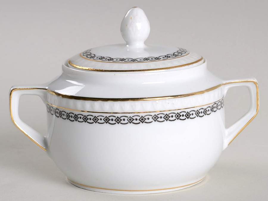 OHM1 Sugar Bowl & Lid by Hermann Ohme-1