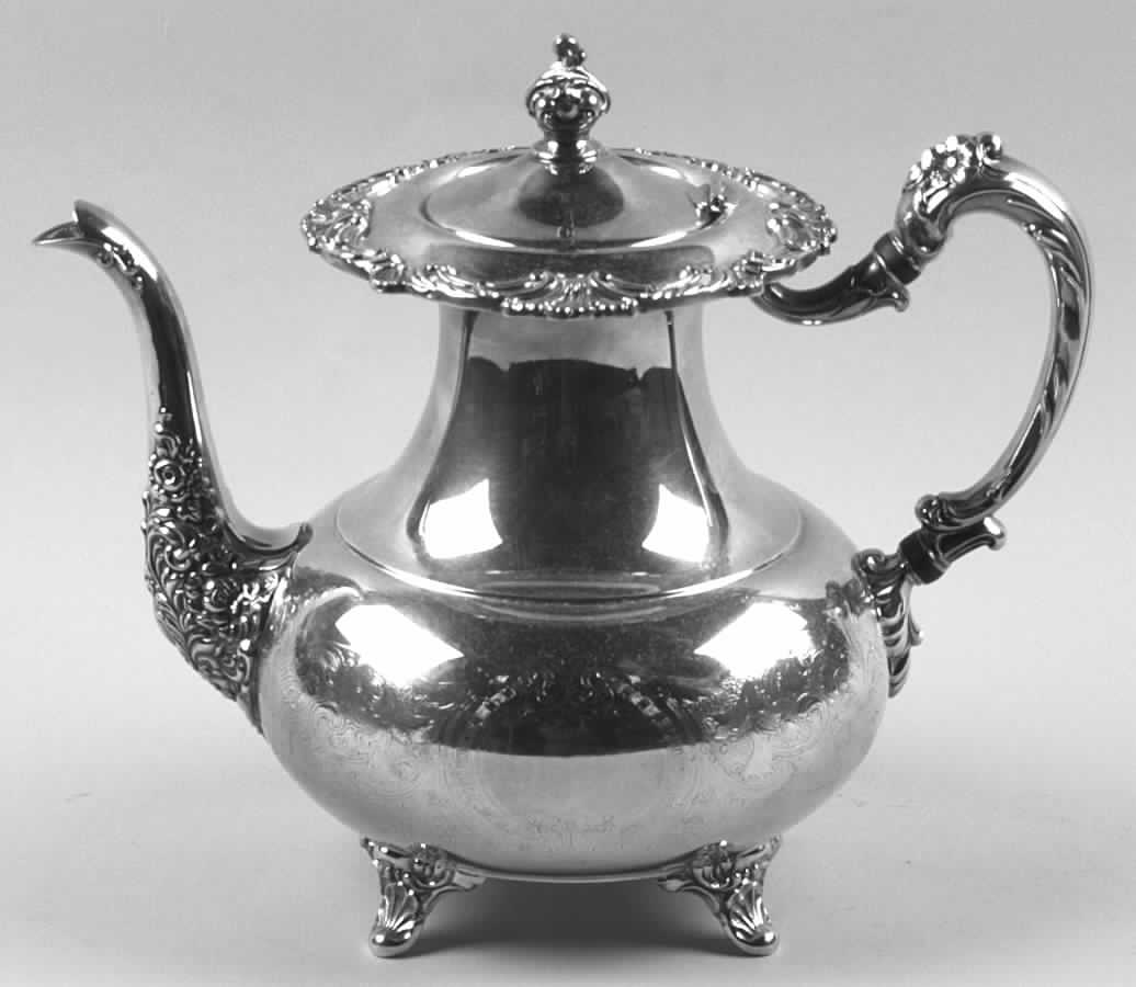 Ascot (Silverplate, Hollowware) Silverplate Coffee Pot by Oneida Silver-1