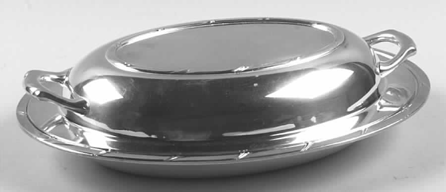 Croydon (Silverplate, Hollowware) Double Vegetable Bowl by Oneida Silver-1