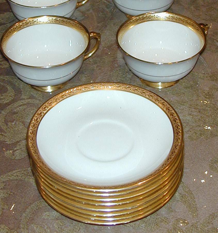 Laurel Footed Cup & Saucer Set by Oakland-1