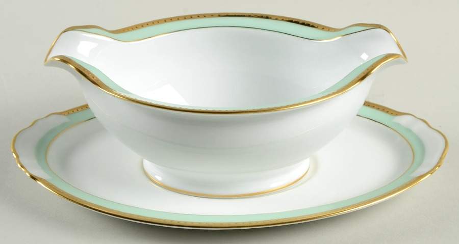 Maygreen Gravy Boat & Underplate by Okura-1