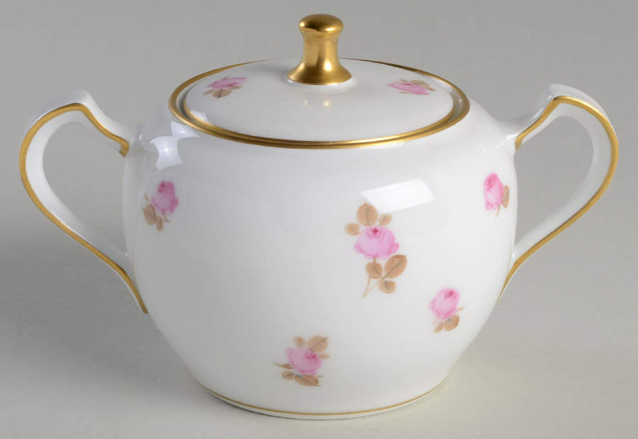 Rose Sugar Bowl & Lid by Okura-1