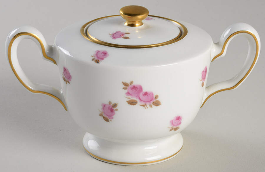 Rose Sugar Bowl & Lid by Okura-1