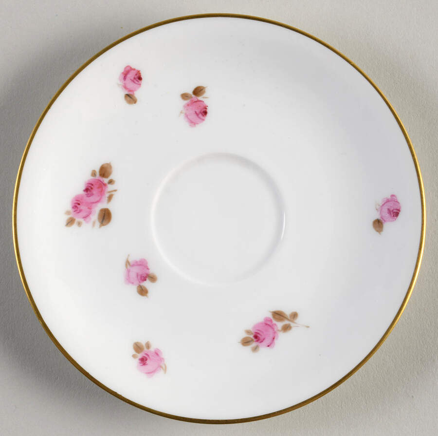 Rose Saucer for Demitasse Cup by Okura-1
