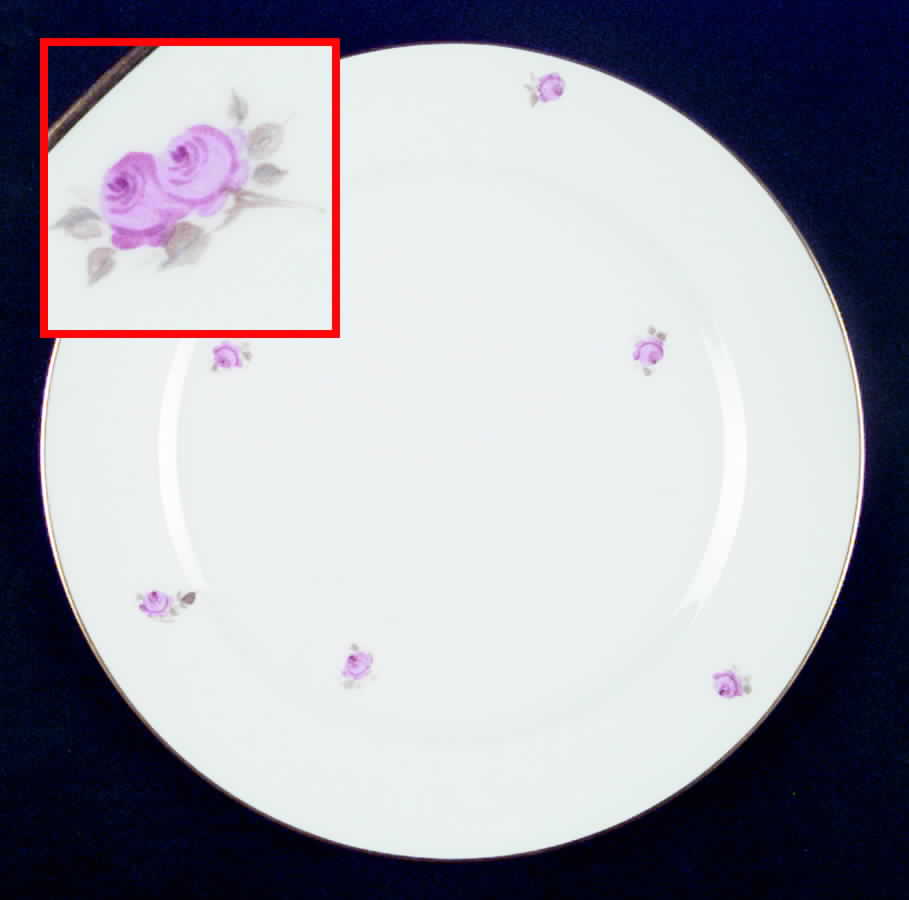 Rose Dinner Plate by Okura-1