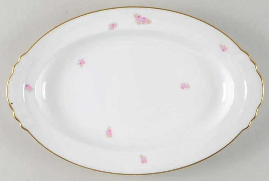 Rose 14" Oval Serving Platter by Okura-1
