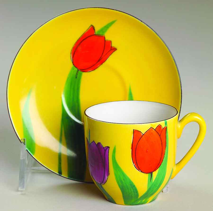 OKW2 Flat Demitasse Cup & Saucer Set by Okwan-1