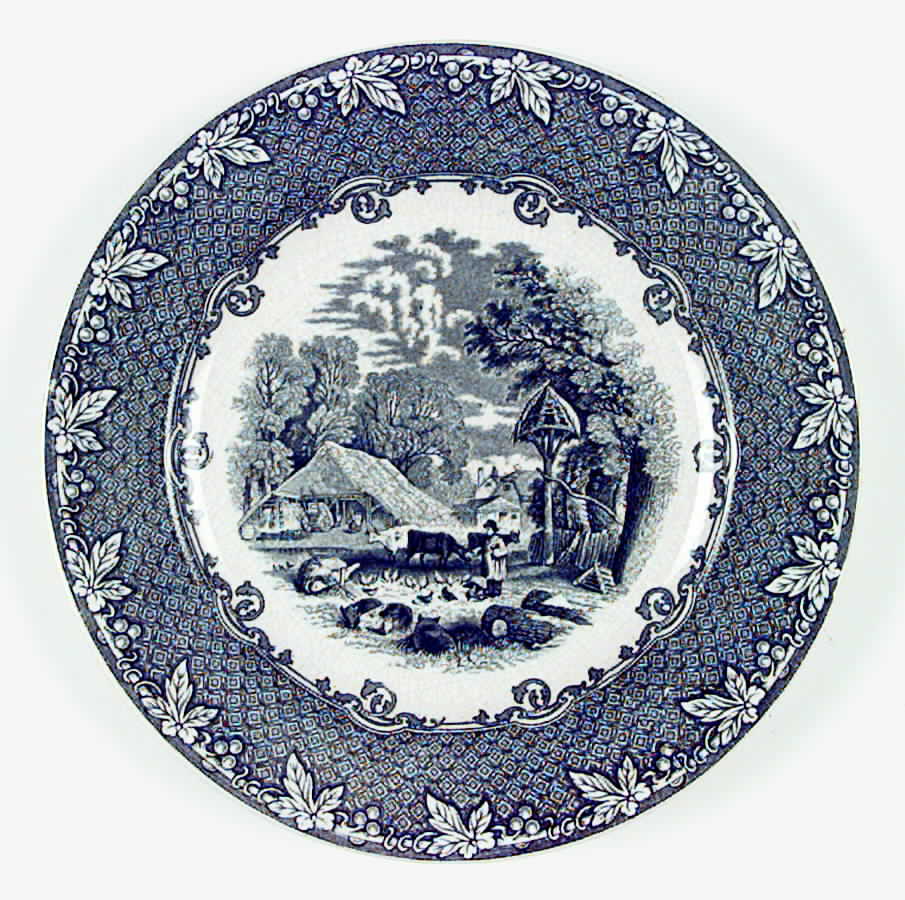 Farm (Smooth) Dinner Plate by Old Hall-1