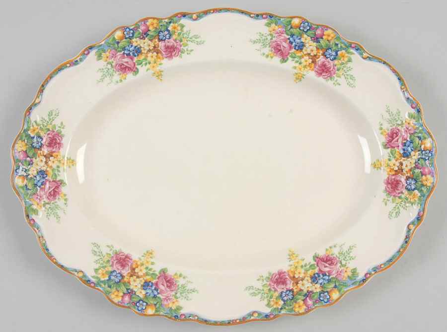 Pasadena 10" Oval Serving Platter by Old Hall-1