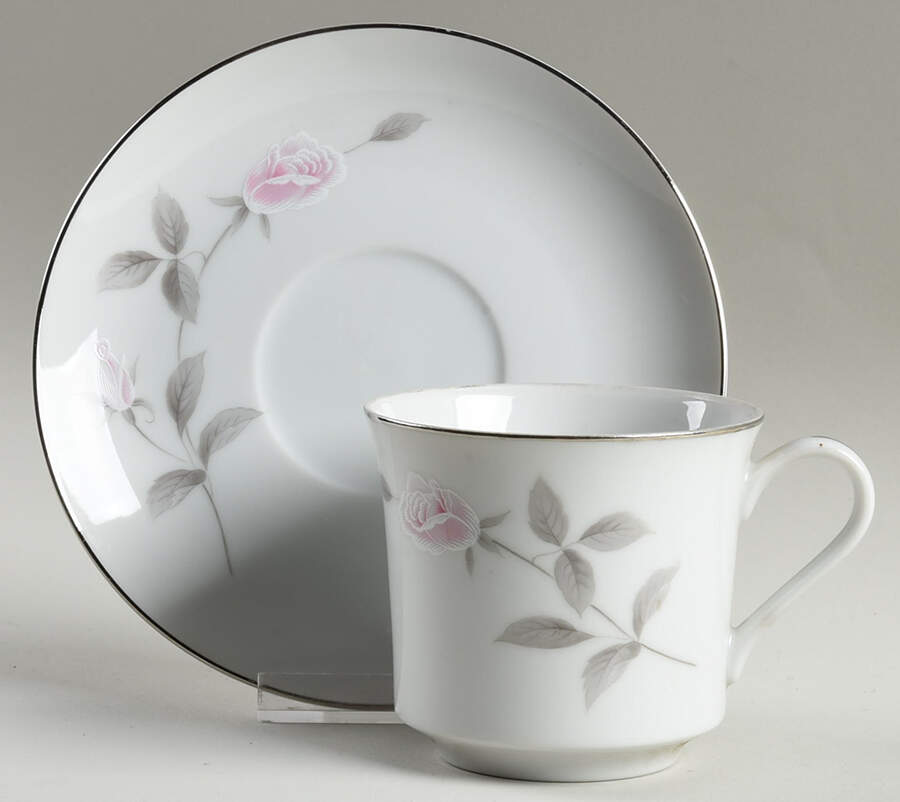 Amourous Flat Cup & Saucer Set by Oneida-1