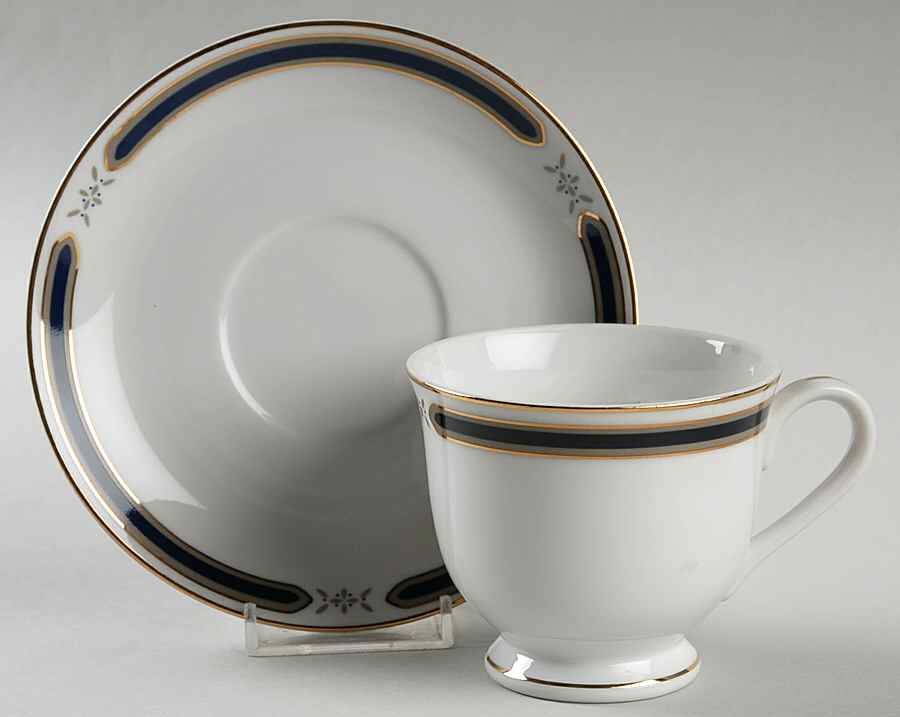 Ardmore Footed Cup & Saucer Set by Oneida-1