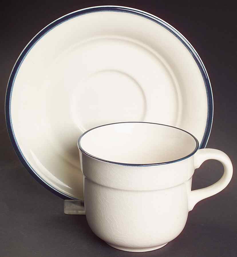 Bantry Bay Flat Cup & Saucer Set by Oneida-1