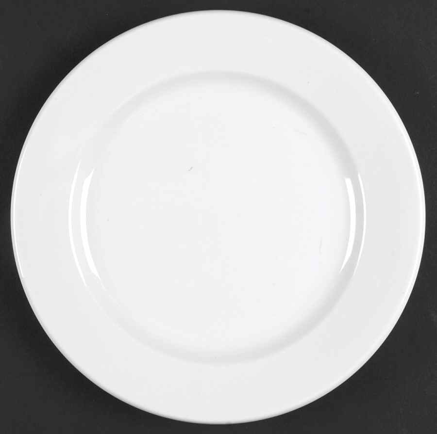 Rolled Edge Bright White Salad Plate by Oneida-1