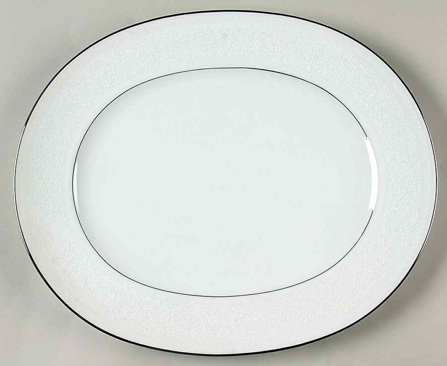 Erin Lace 13" Oval Serving Platter by Oneida-1