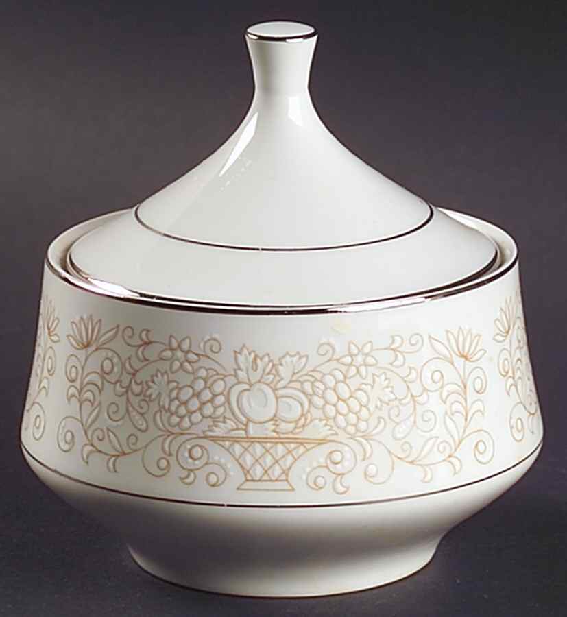 Golden Glow Sugar Bowl & Lid by Oneida-1