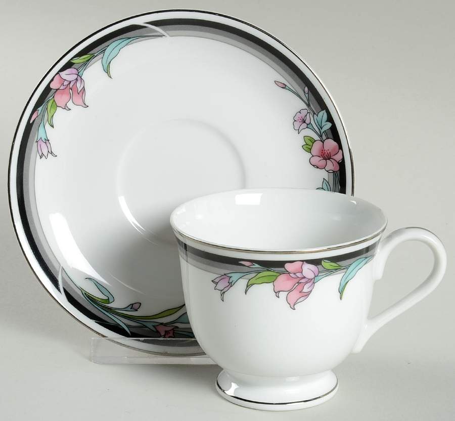 Gulf Wind Footed Cup & Saucer Set by Oneida-1