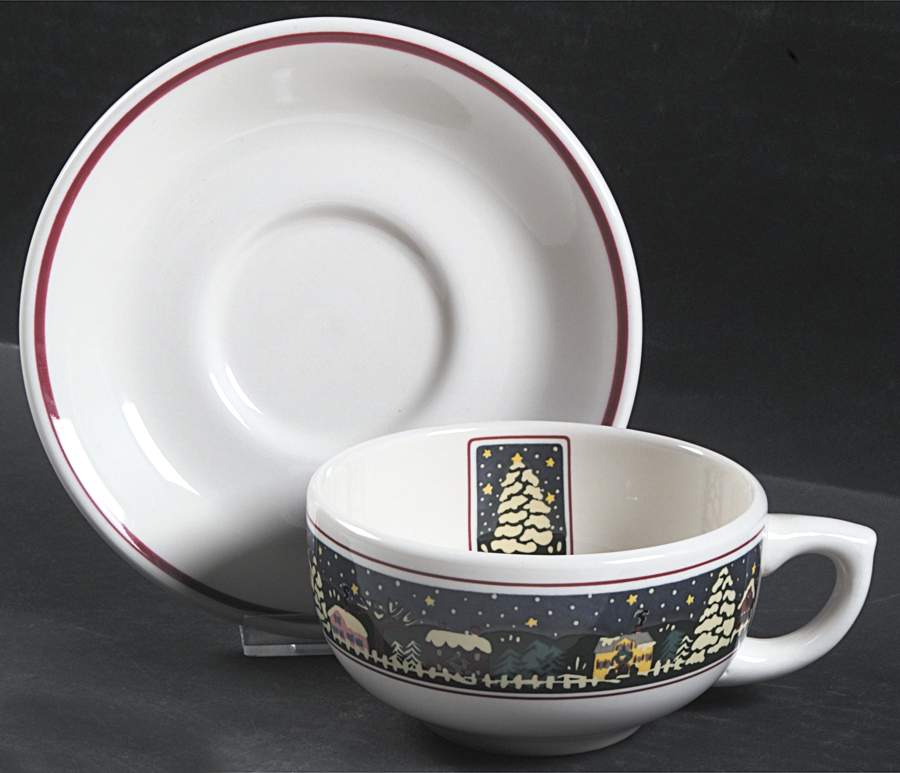 Holiday Harbor Oversized Cup & Saucer Set by Oneida-1