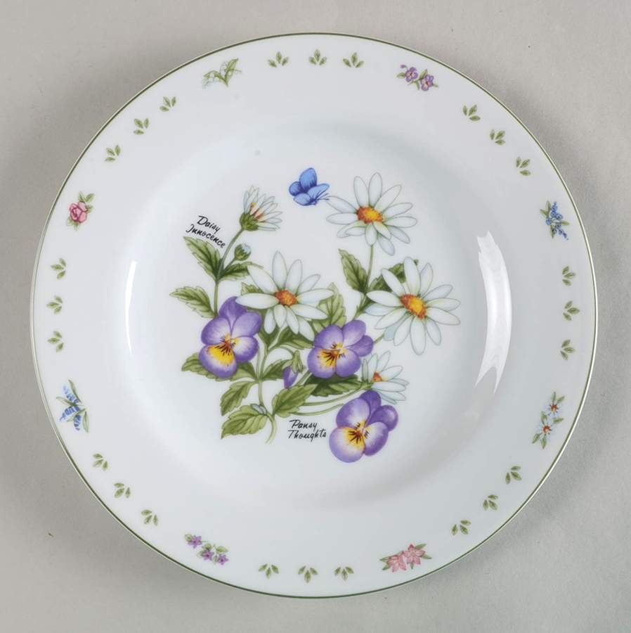 Romance of Flowers Salad Plate by Oneida-1