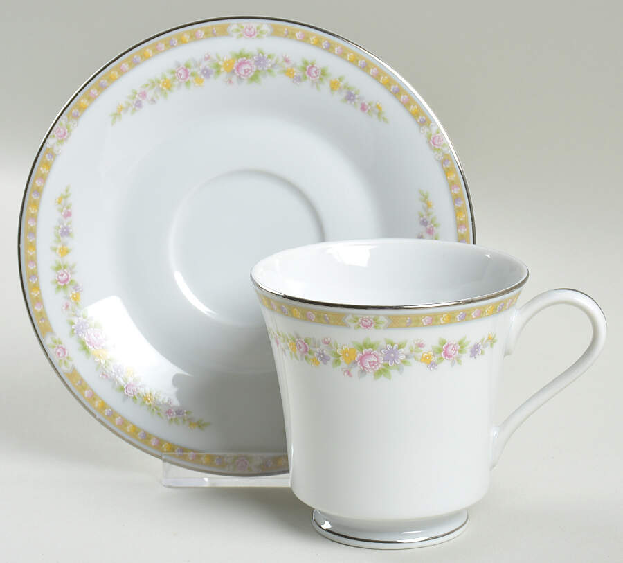 Tara Footed Cup & Saucer Set by Oneida-1