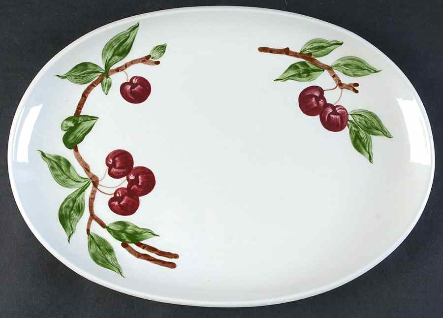 Cherry 12" Oval Serving Platter by Orchard-1