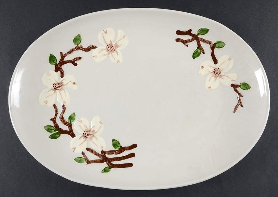 Dogwood 14" Oval Serving Platter by Orchard-1