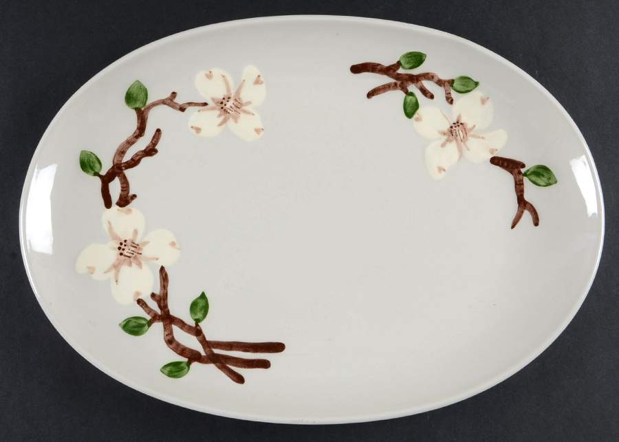 Dogwood 12" Oval Serving Platter by Orchard-1