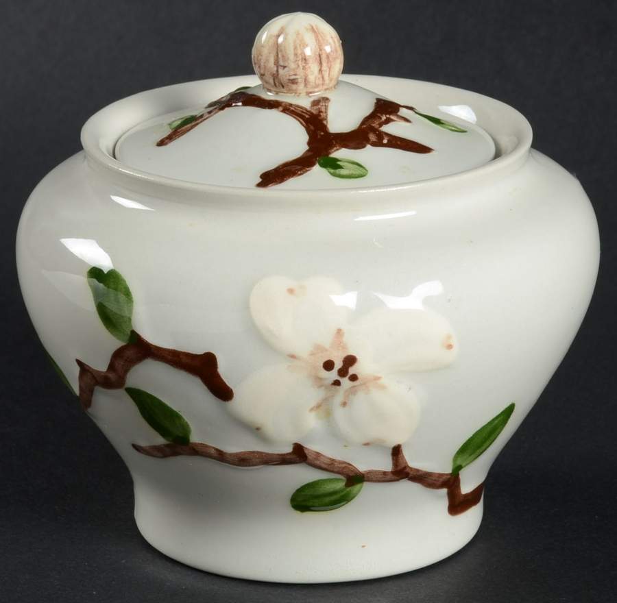 Dogwood Sugar Bowl & Lid by Orchard-1