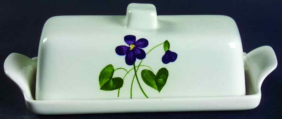 Wood Violet Square 1/4 Lb Covered Butter by Orchard-1